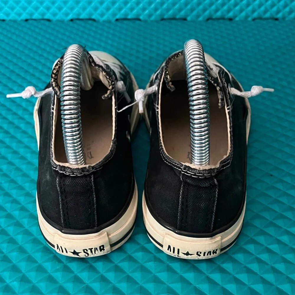 CONVERSE CTAS Big Kids Unisex Low Top Canvas Black Shoes | 3